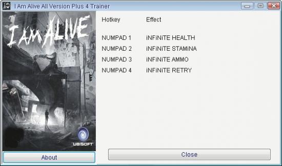 I Am Alive: /Trainer (+4) [All Versions]