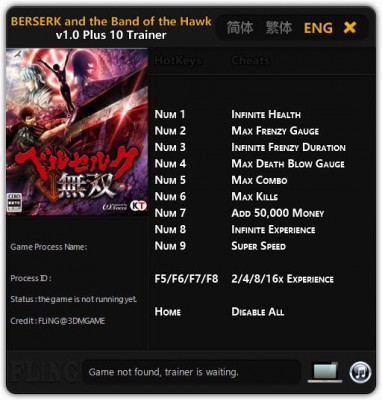  BERSERK AND THE BAND OF HAWK (+10) 