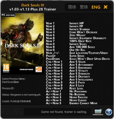  Dark Souls 3 (1.13) (+28) FlinG