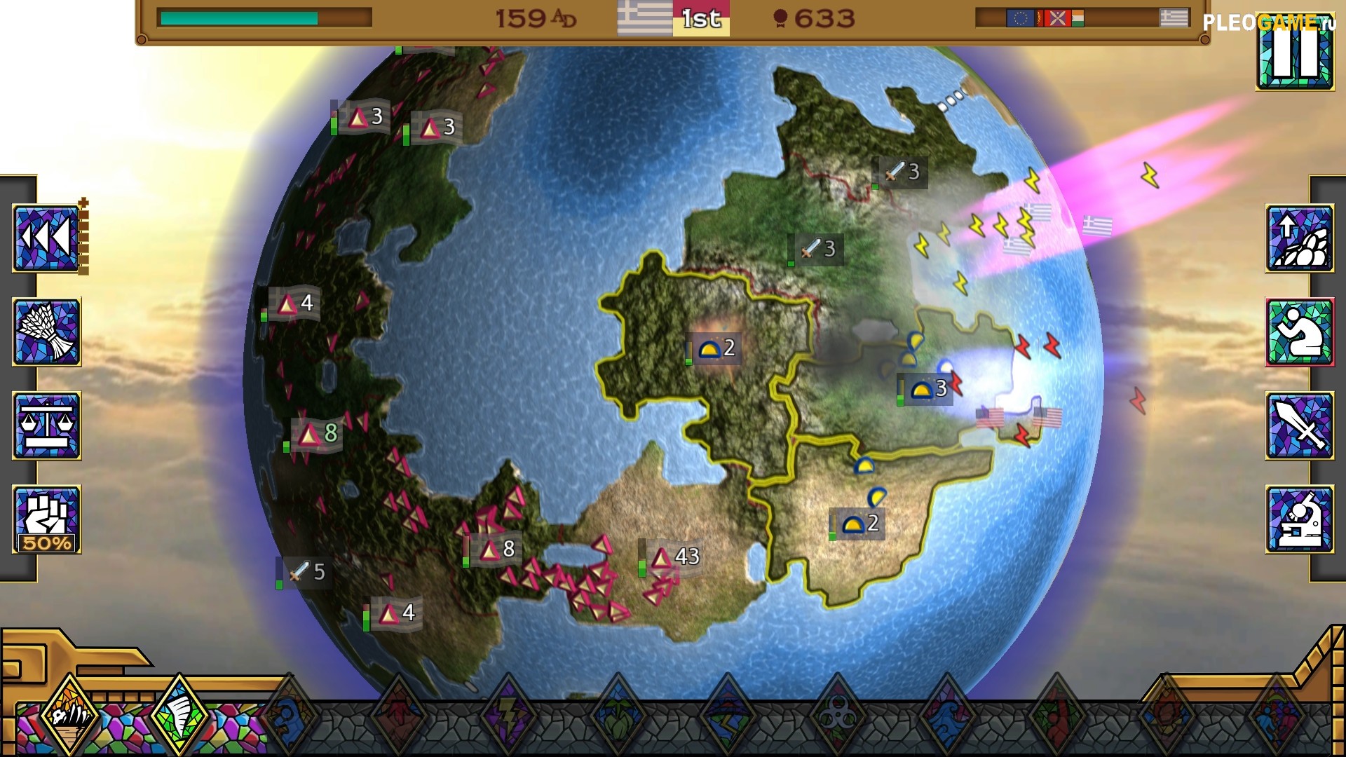 Rapture - World Conquest. Стратегии с захватом территорий. Игра про завоевание земель.