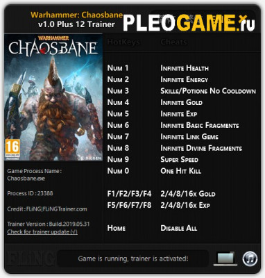  Warhammer: Chaosbane (1.0) (+15)  FLiNG